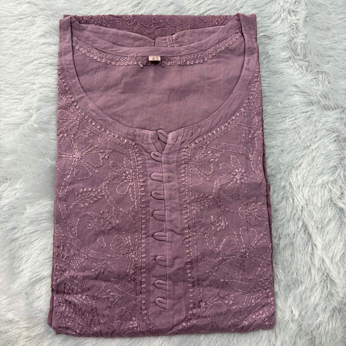 Lavender Ombre Modal Straight Kurti